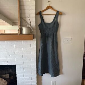 Zara Linen Midi Dress